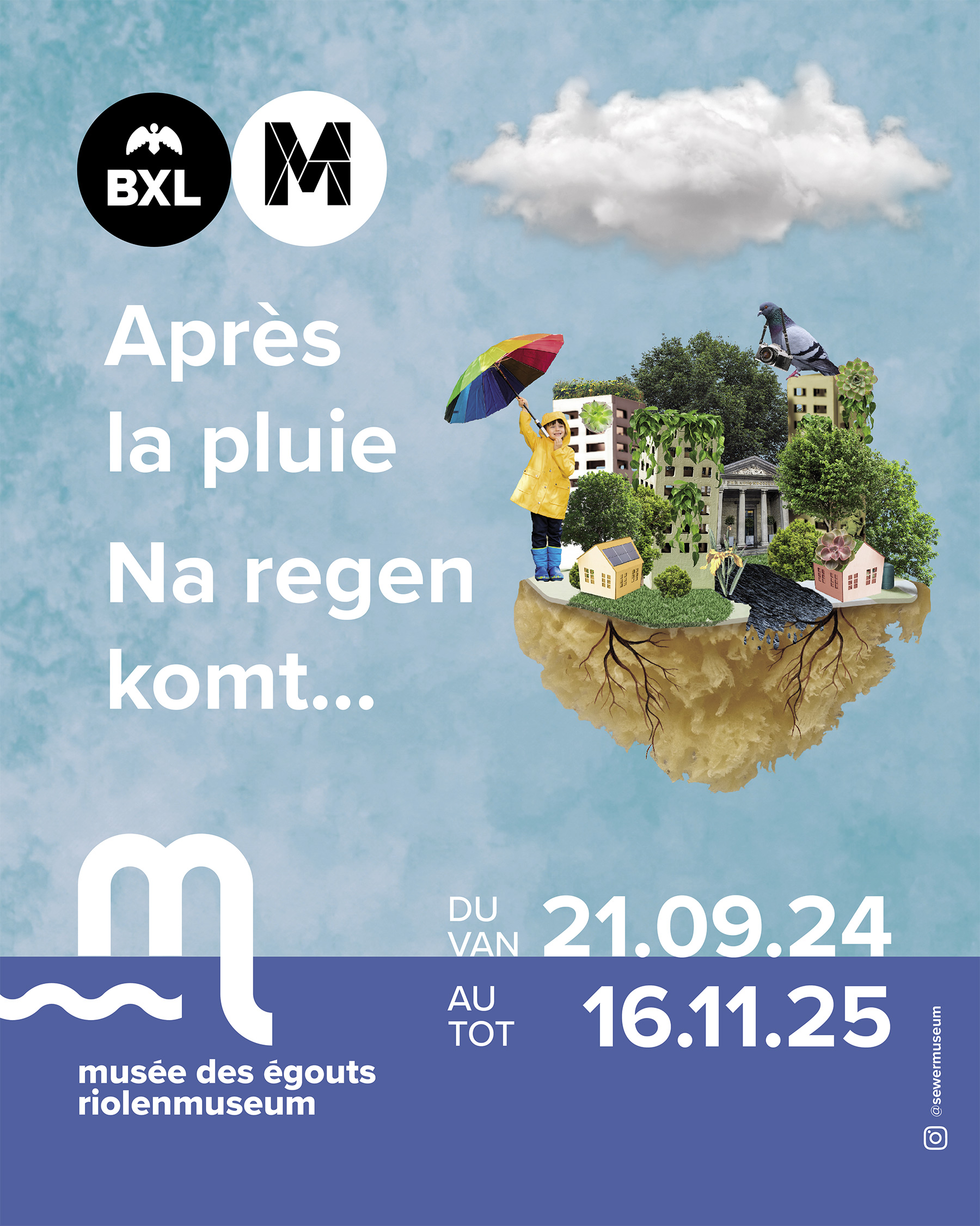 Expo Na regen komt Riolenmuseum, Expo Après la pluie au Musée des Égouts, exhibition After rain comes at the Sewer Museum