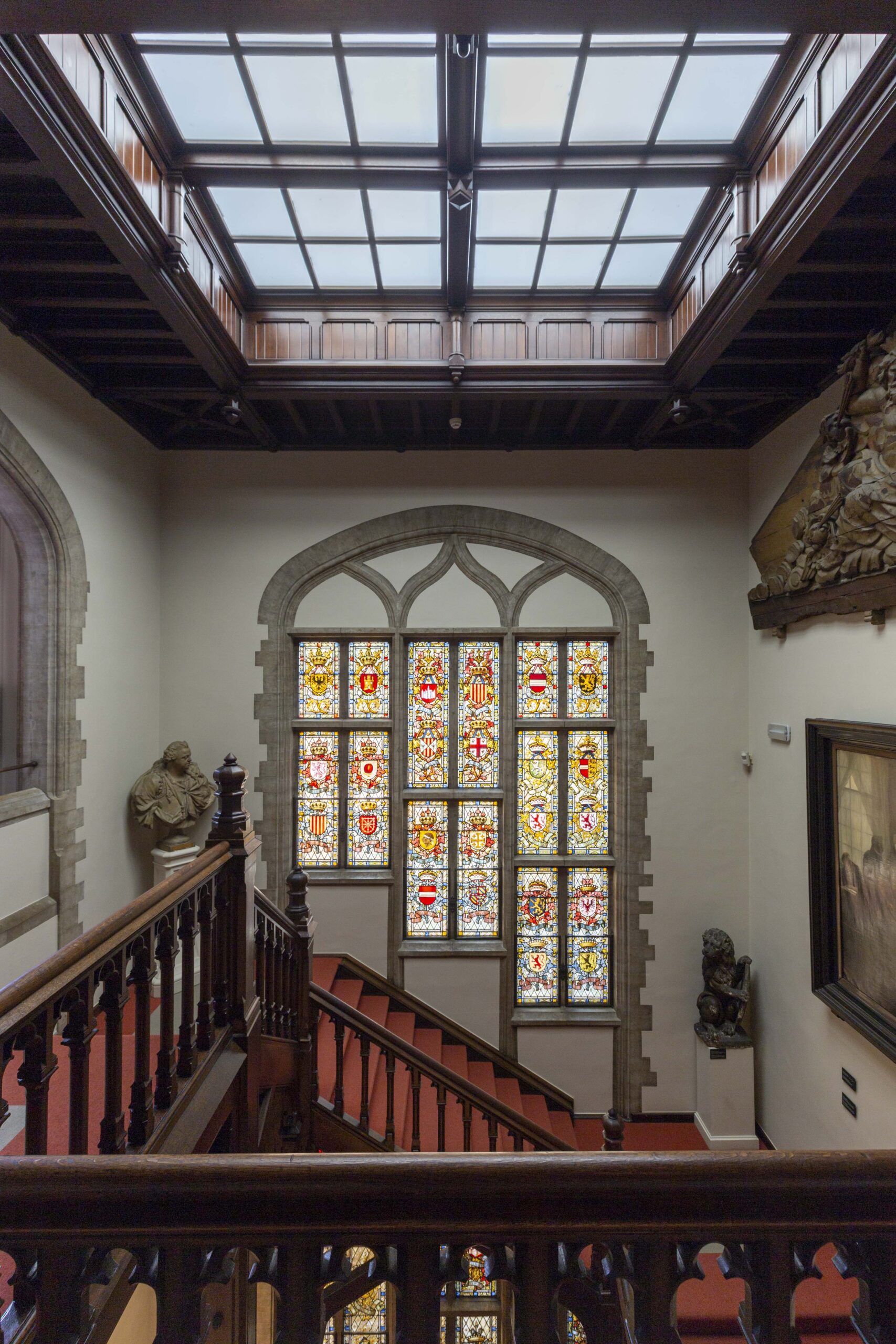 The central staircase of the Brussels City Museum